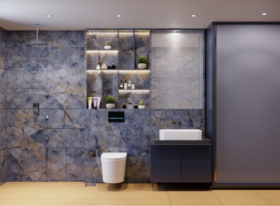 Cobalt Blue Bathroom Design